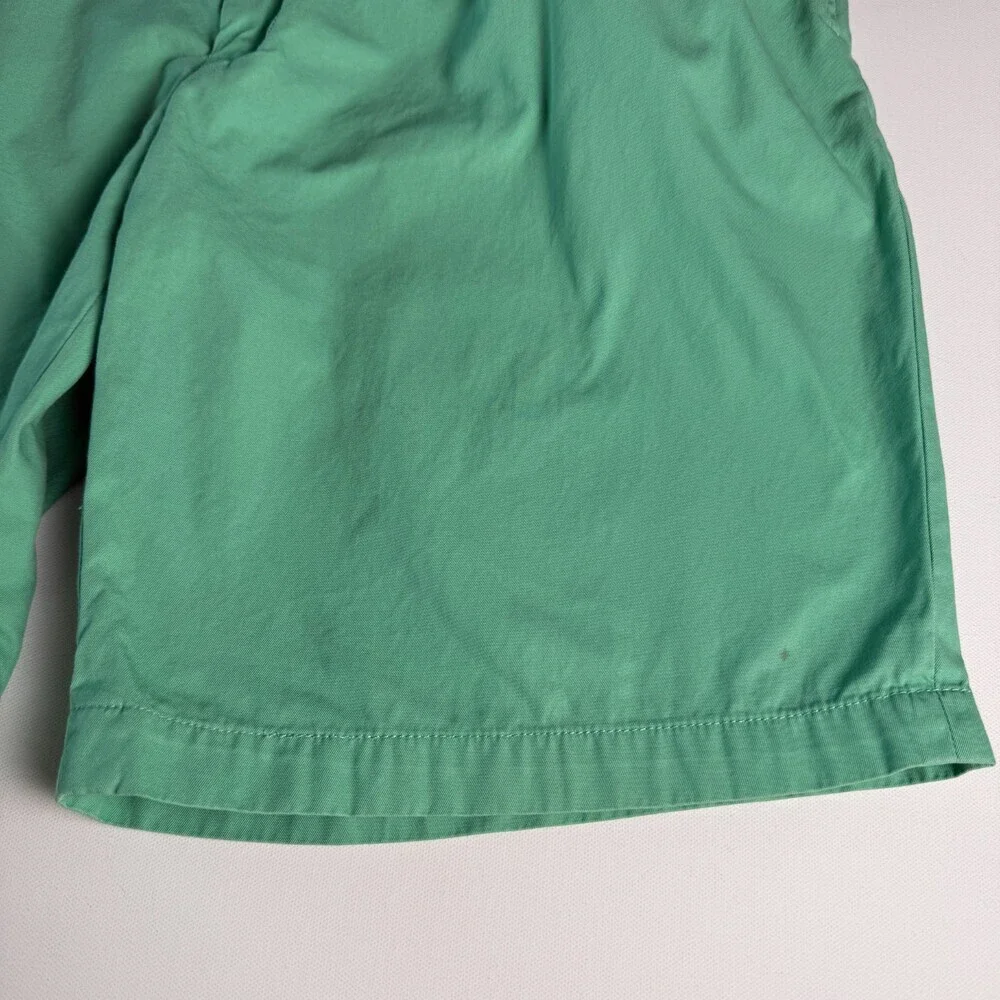 Vintage Polo Golf Ralph Lauren Fairway Shorts Size 38 Mint Green Tartan Crest